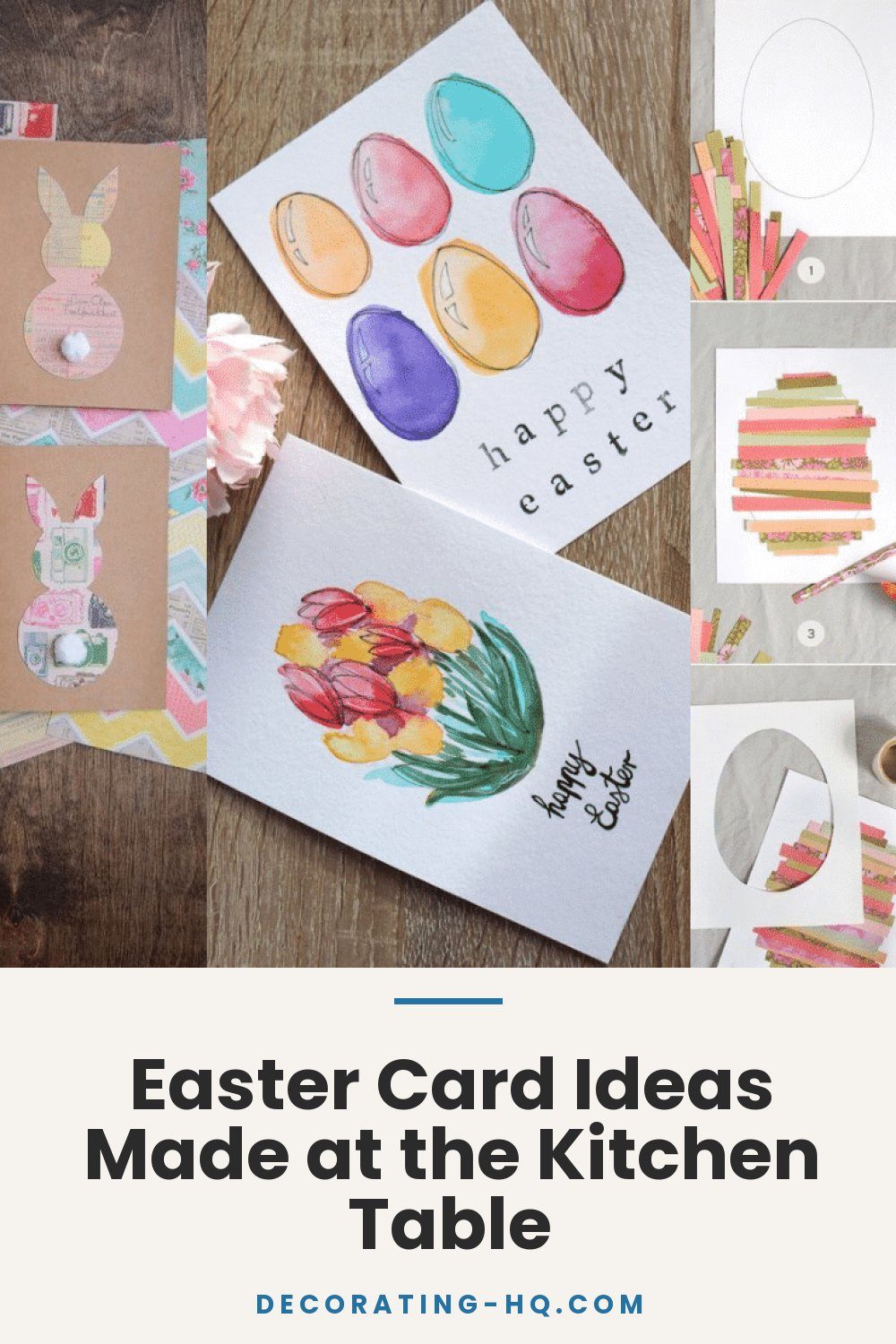 Easter Card Ideas Made at the Kitchen Table