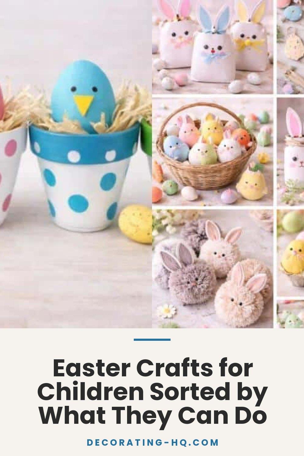 Easter Crafts for Children Sorted by What They Can Do