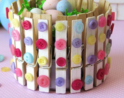 Awesome Easter craft ideas with buttons