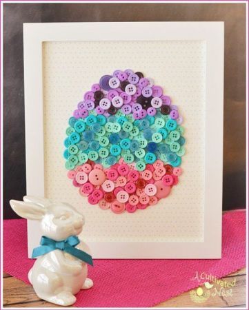 Awesome Easter craft ideas with buttons