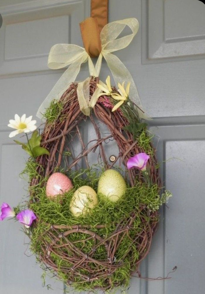 easter decoration ideas with dry branches 9