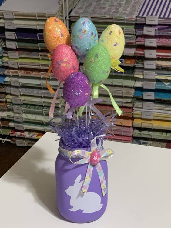 easter decorations with recycled glass jars 2