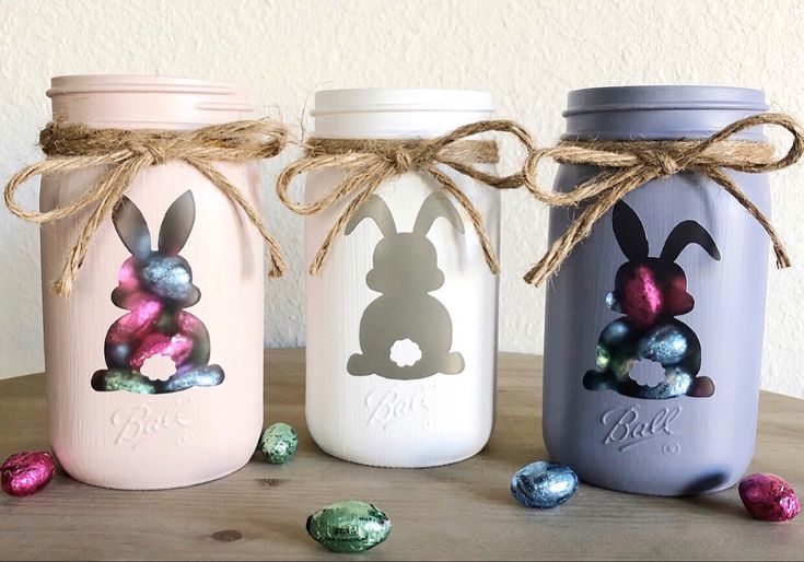 easter decorations with recycled glass jars 3