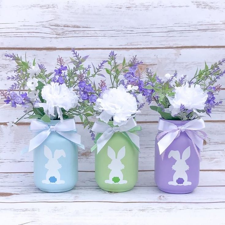 easter jars for decoration ideas 5