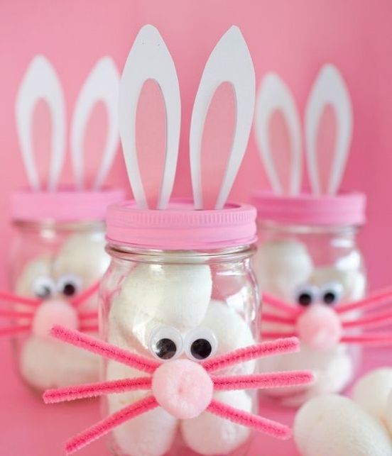 easter jars for decoration ideas 6