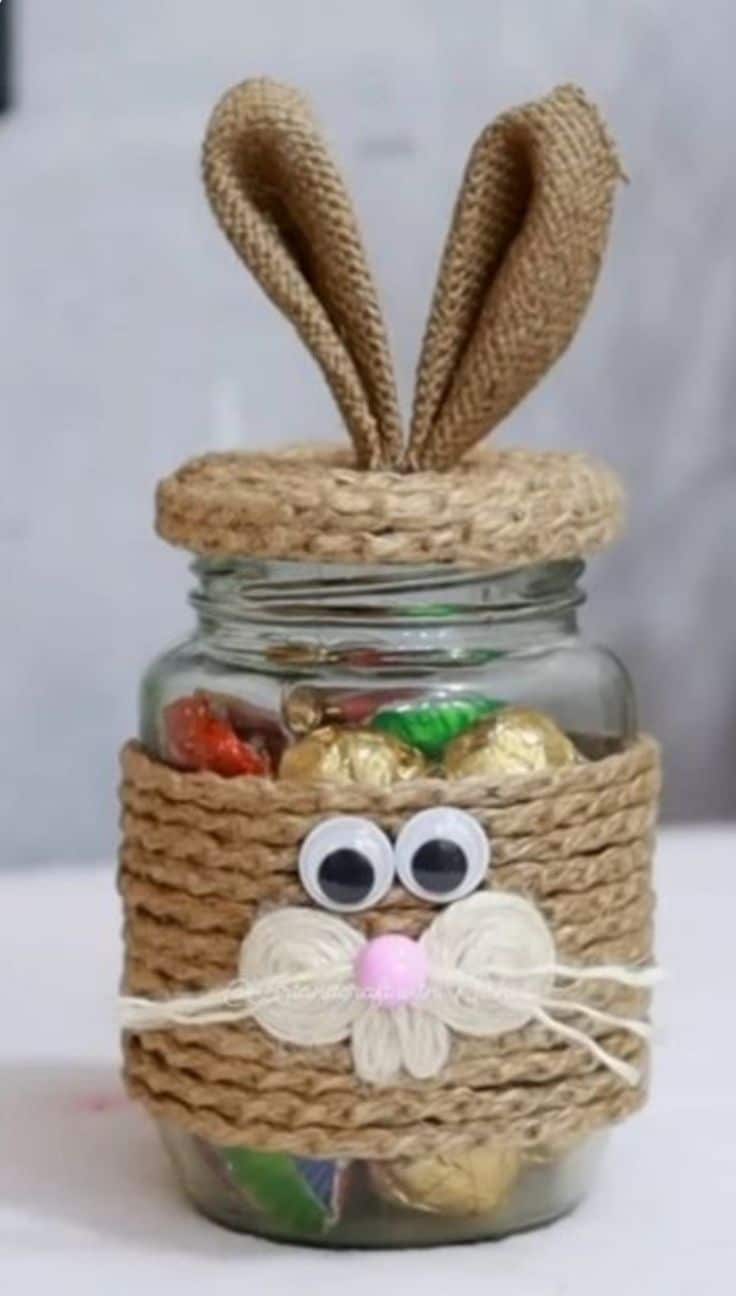 easter jars for decoration ideas 7