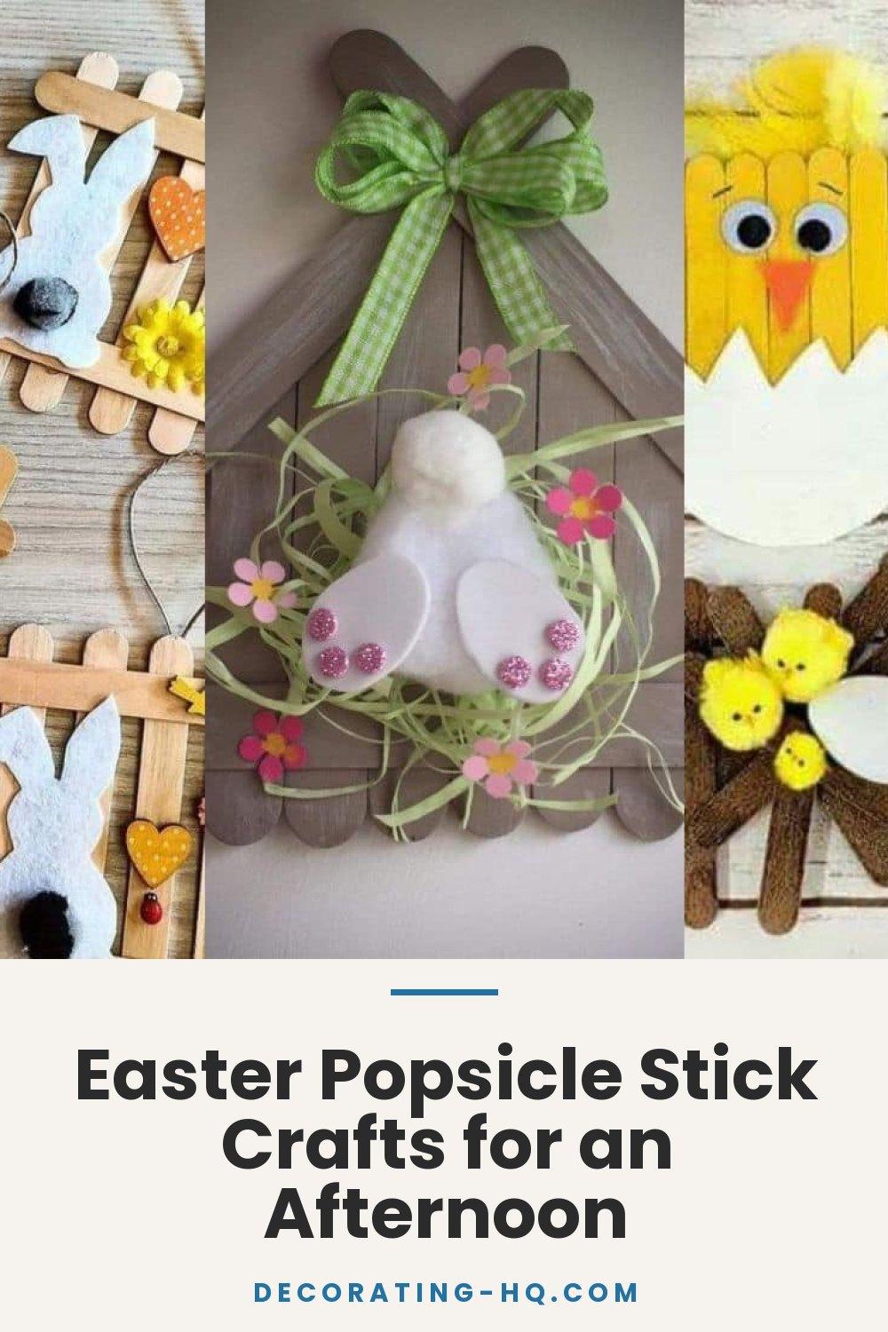 Easter Popsicle Stick Crafts for an Afternoon