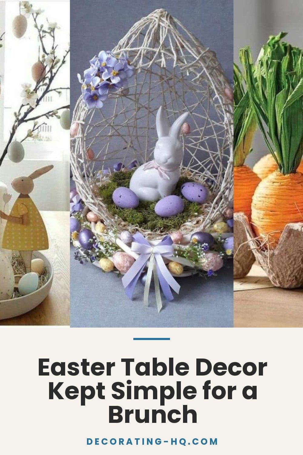 Easter Table Decor Kept Simple for a Brunch