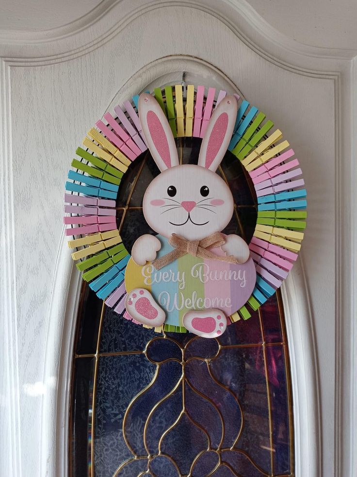 easter wreaths with clothespins 3