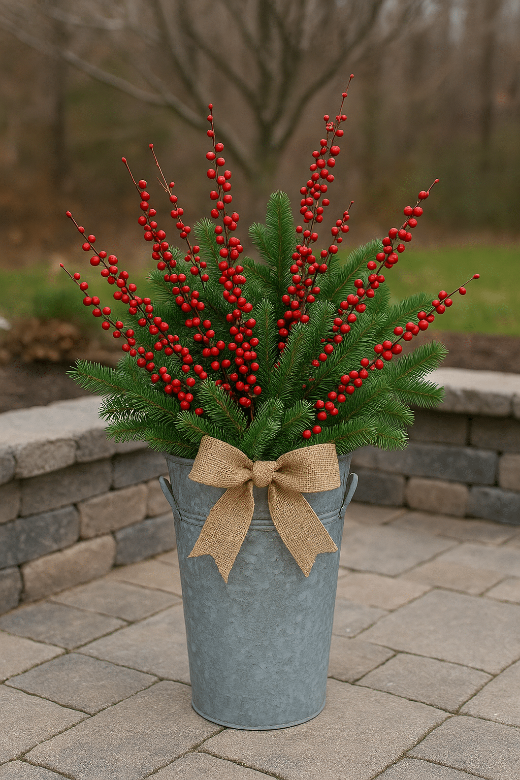 easy and cheap backyard christmas decorating ideas