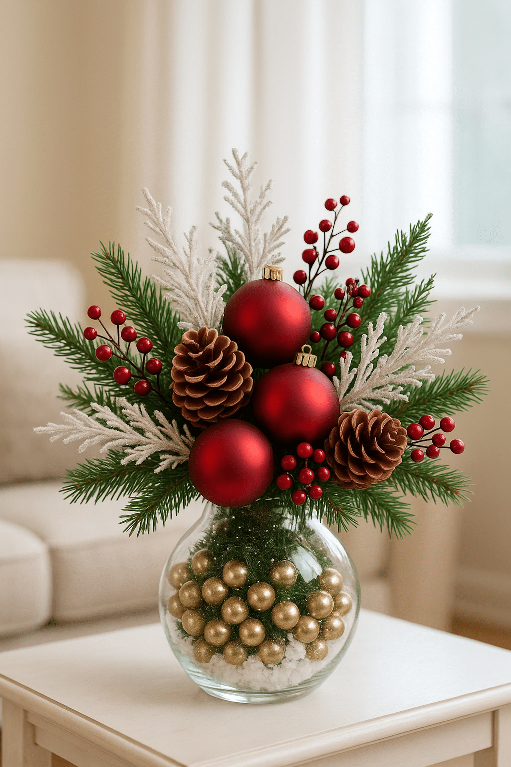 easy christmas centerpieces 4 Copia
