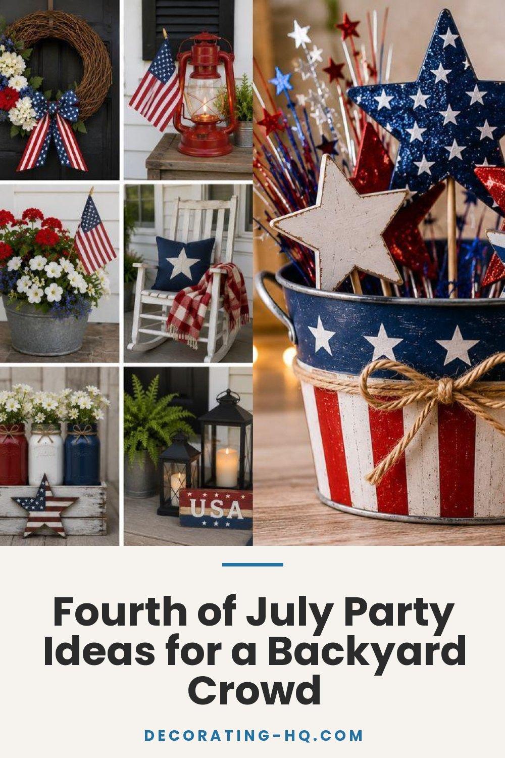 Fourth of July Party Ideas for a Backyard Crowd