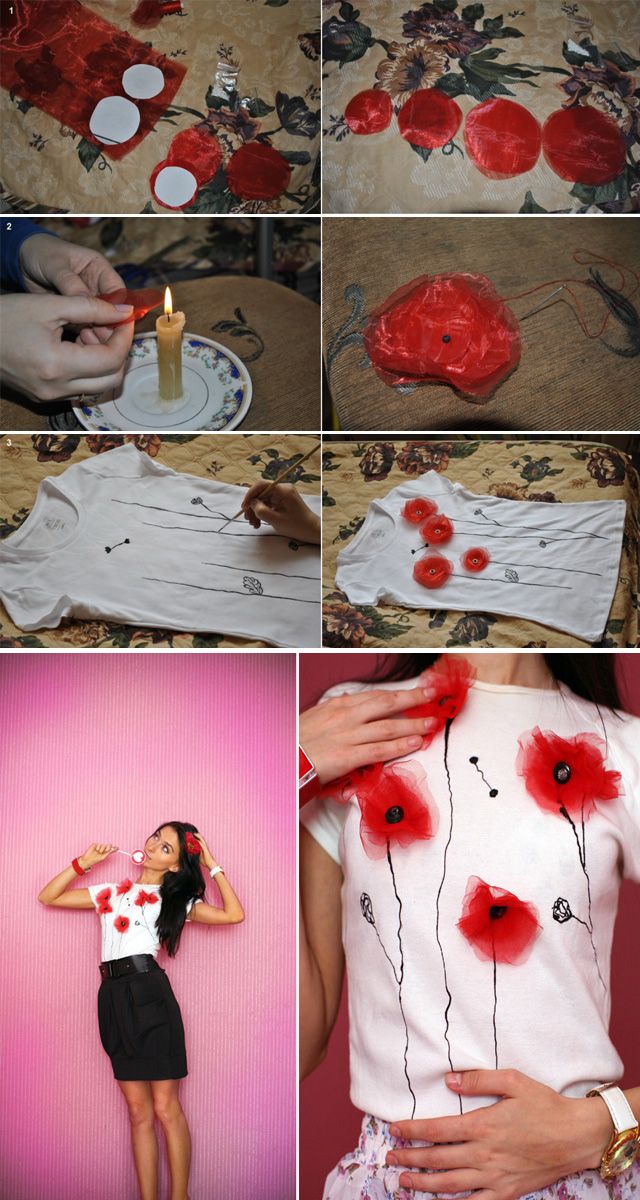 easy ideas to transform an old t shirt 5