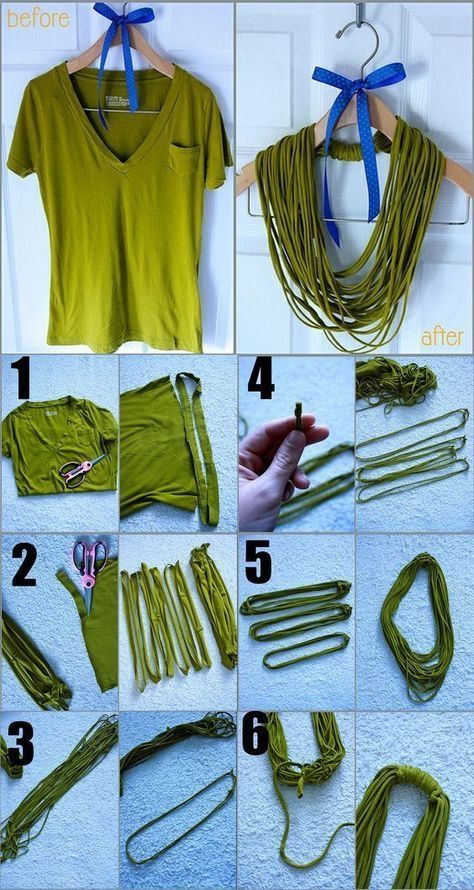 easy ideas to transform an old t shirt 8