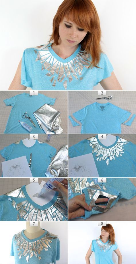 easy ideas to transform an old t shirt