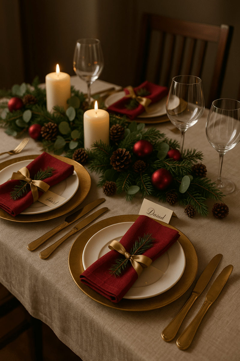 elegant christmas table settings 1