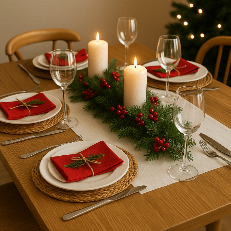 elegant christmas table settings 2 4