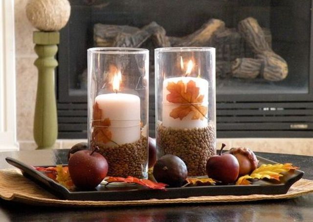fall coffee table decorating ideas