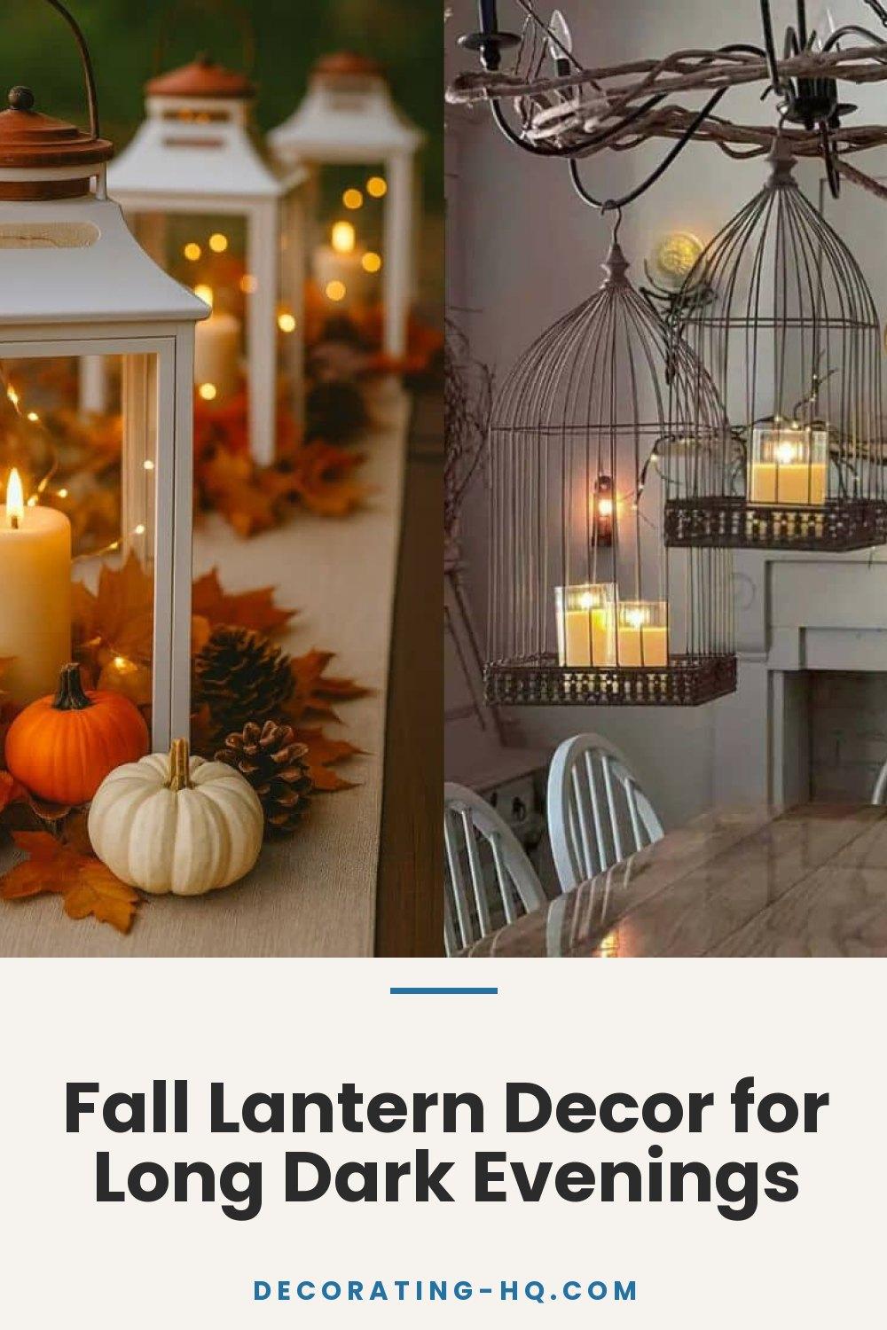 Fall Lantern Decor for Long Dark Evenings