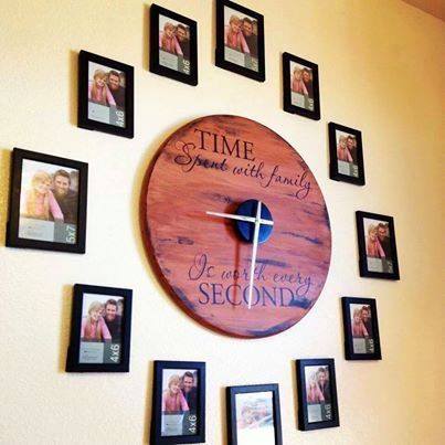 DIY Family Photo Wall Clock