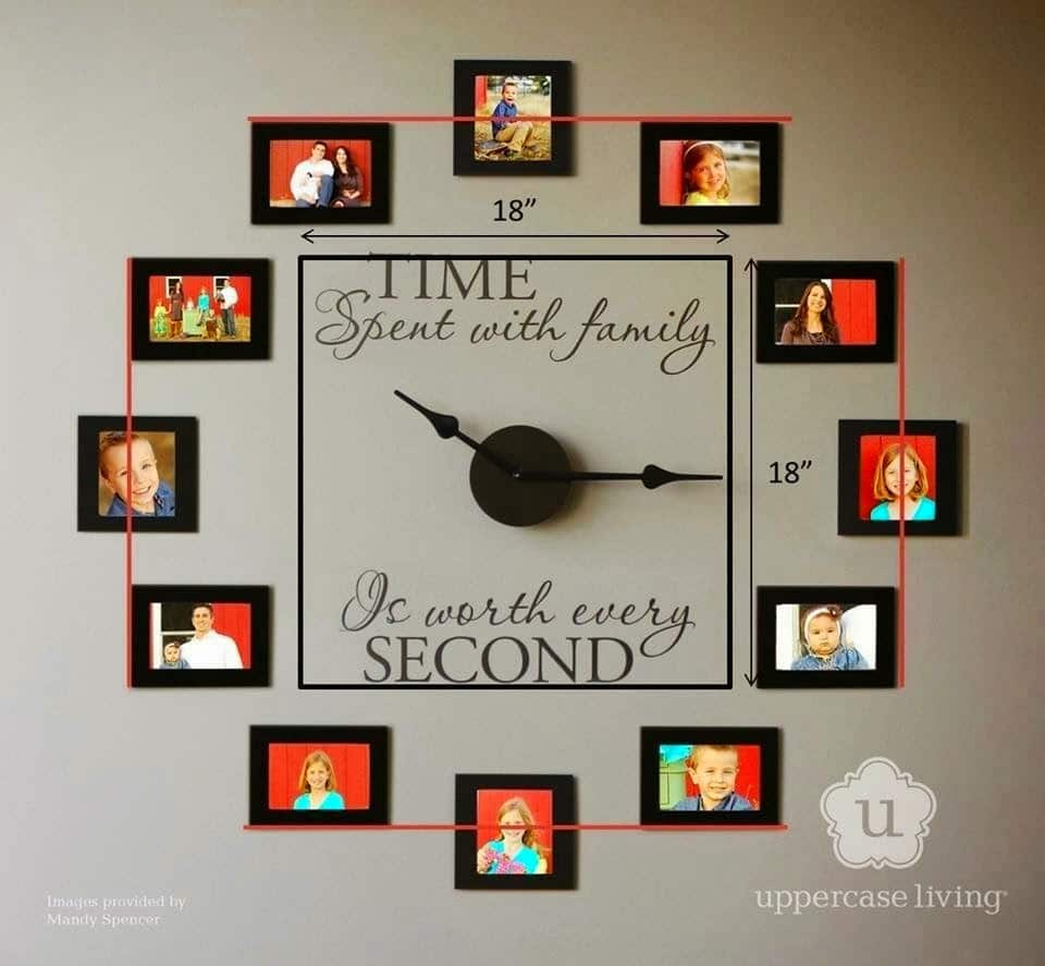 Diy Family Photo Wall Clock