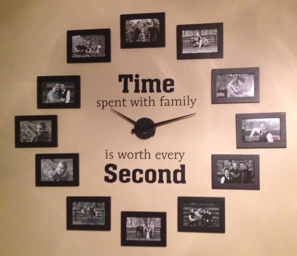 DIY Family Photo Wall Clock