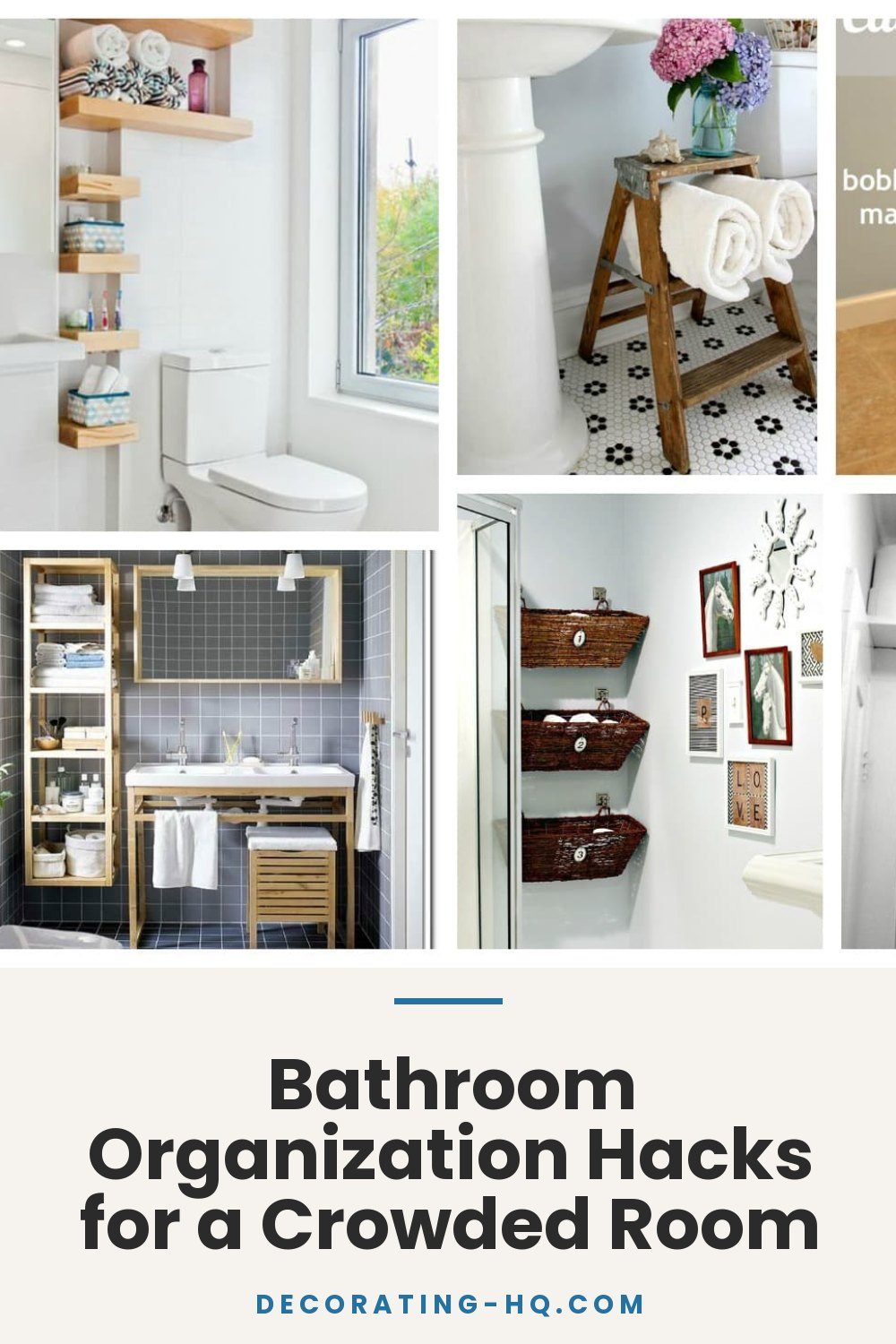 Bathroom Organization Hacks for a Crowded Room