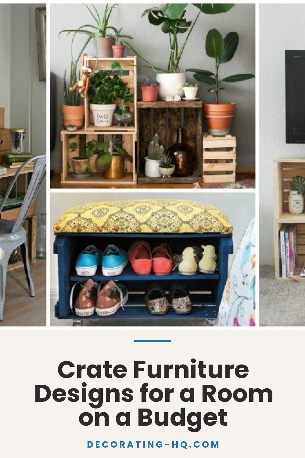 Crate Furniture Designs for a Room on a Budget