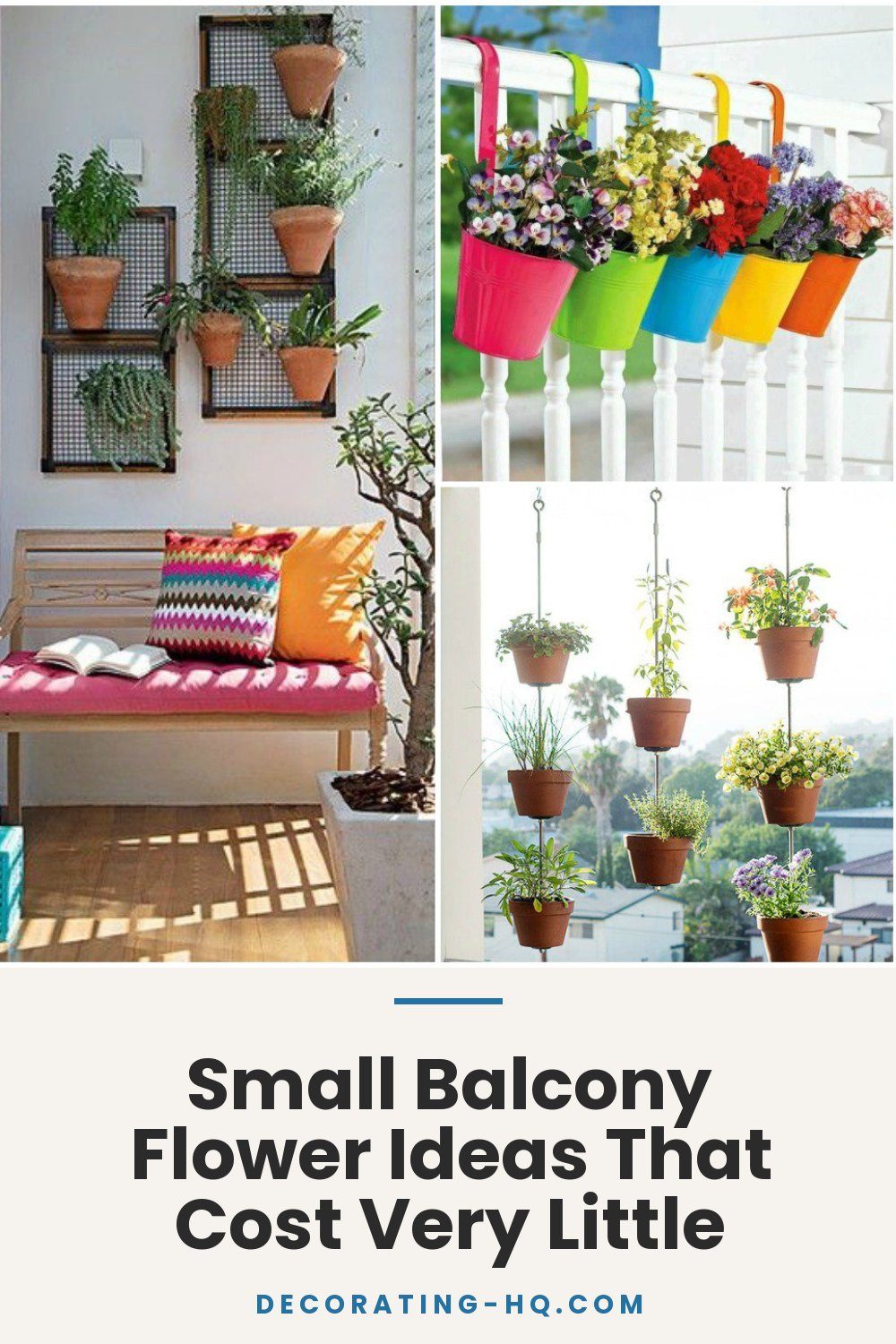 Small Balcony Flower Ideas That Cost Very Little