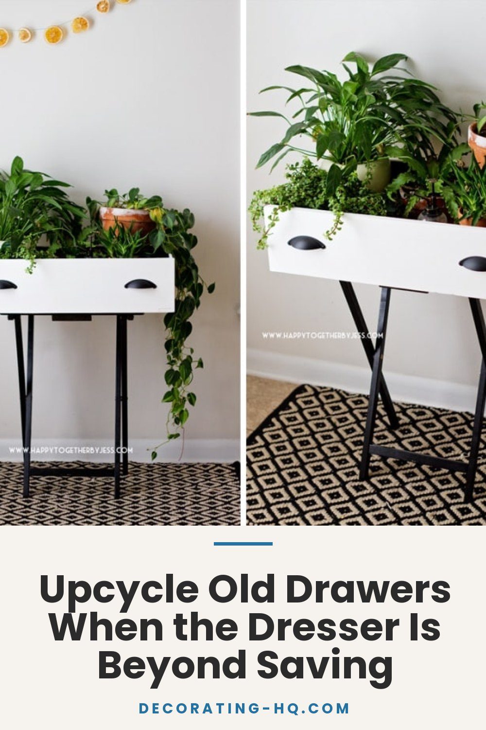 Upcycle Old Drawers When the Dresser Is Beyond Saving