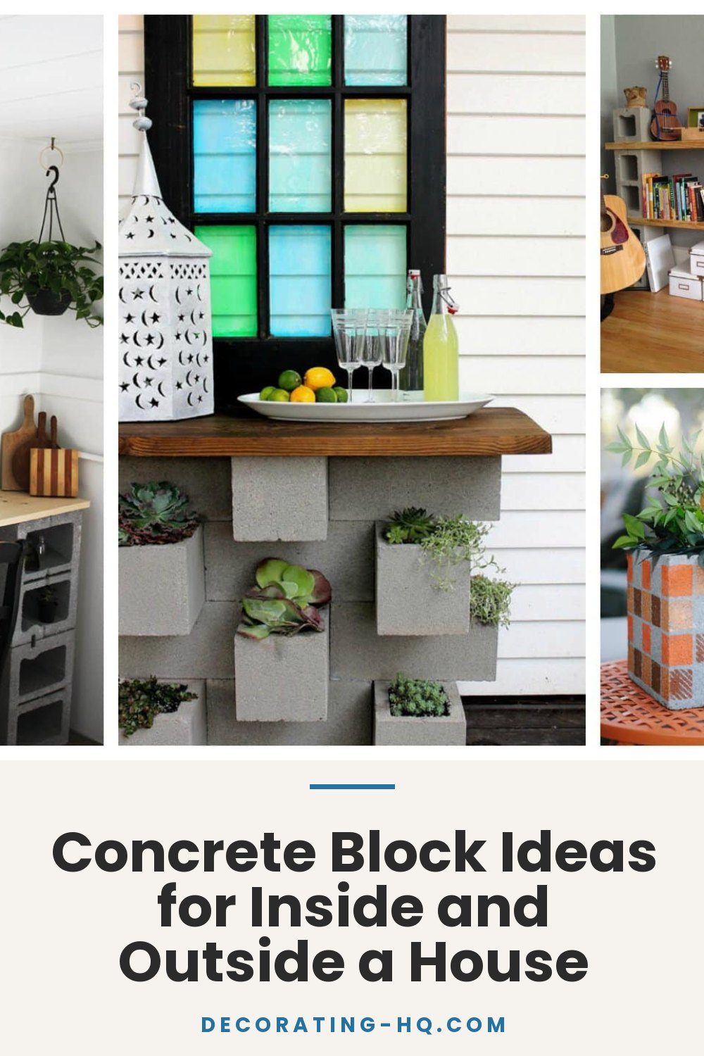 Concrete Block Ideas for Inside and Outside a House
