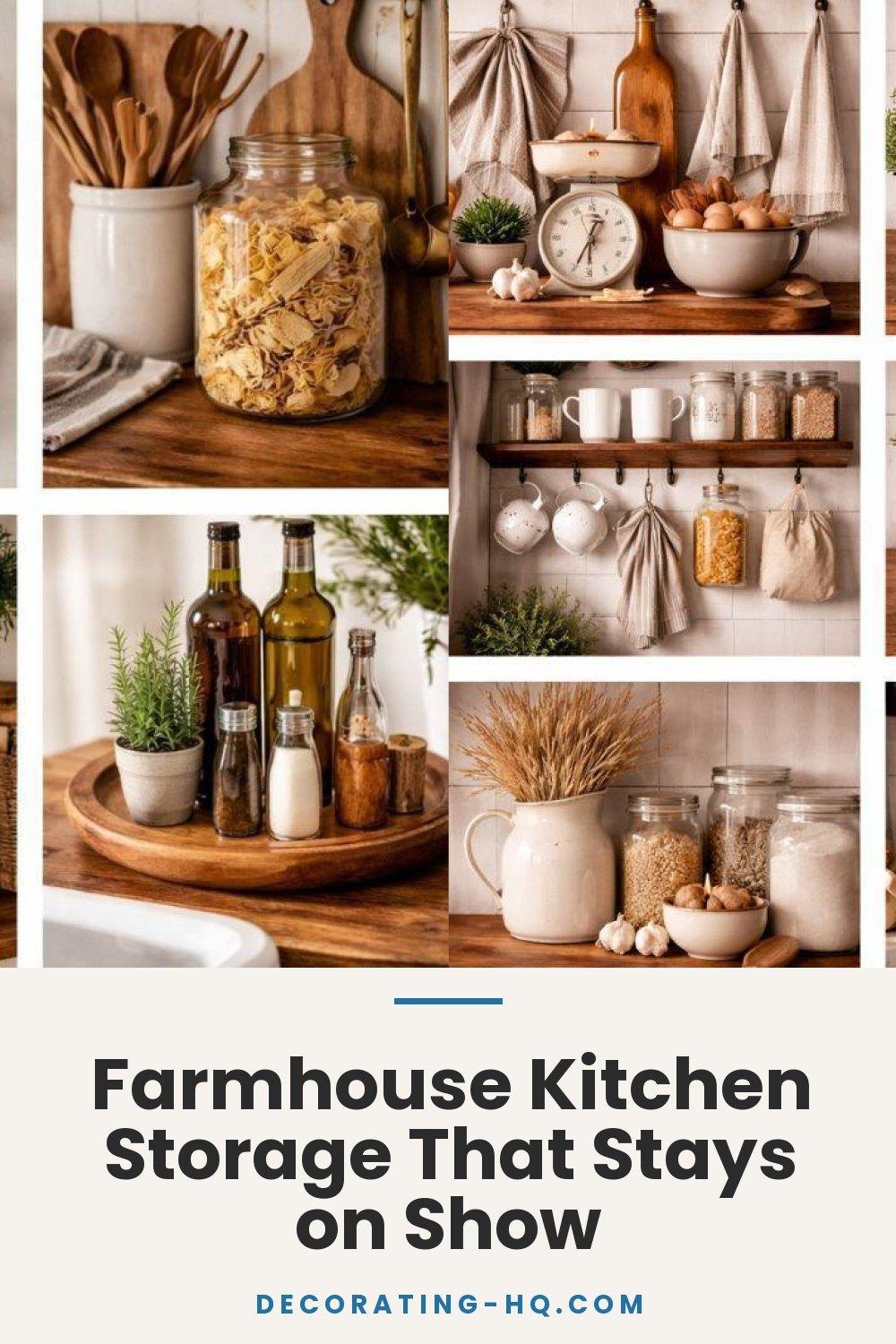 Farmhouse Kitchen Storage That Stays on Show