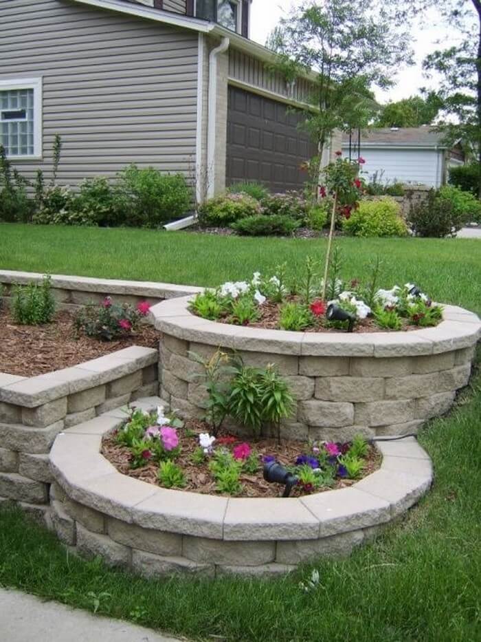 15+ Impressive DIY Flower Beds For Your Garden