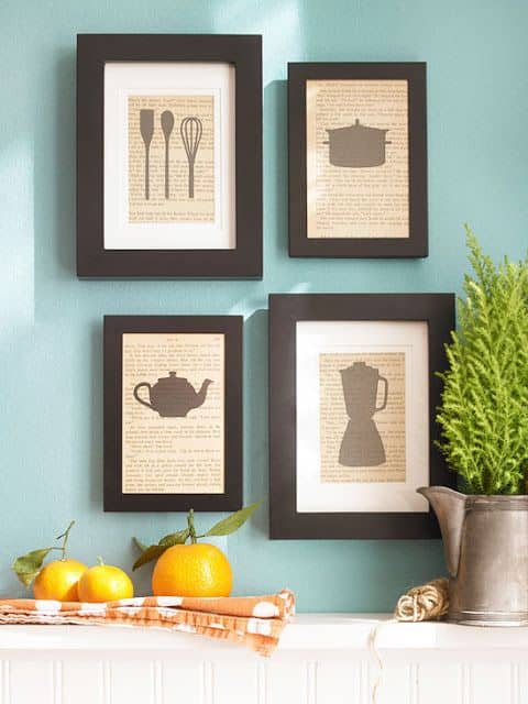 frames to decorate the kitchen 10
