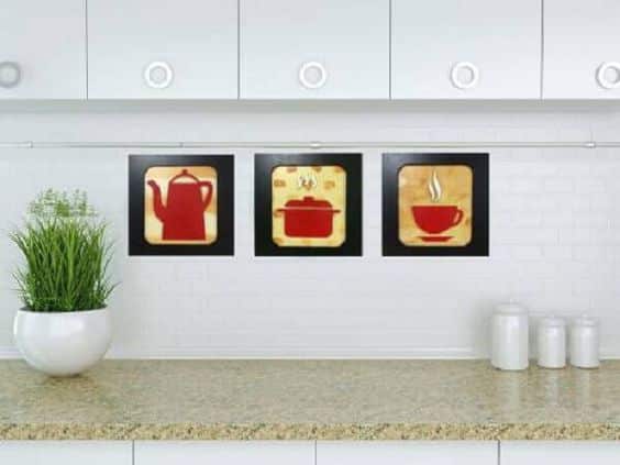 Amazing frames to decorate the kitchen