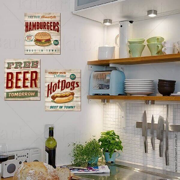 Amazing frames to decorate the kitchen