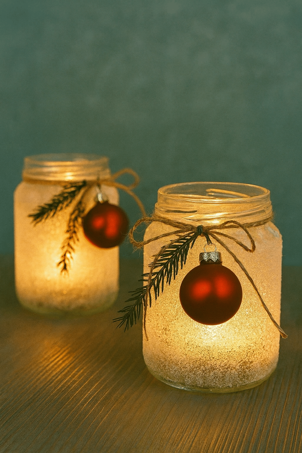 frosted mason jar glass container ideas 1
