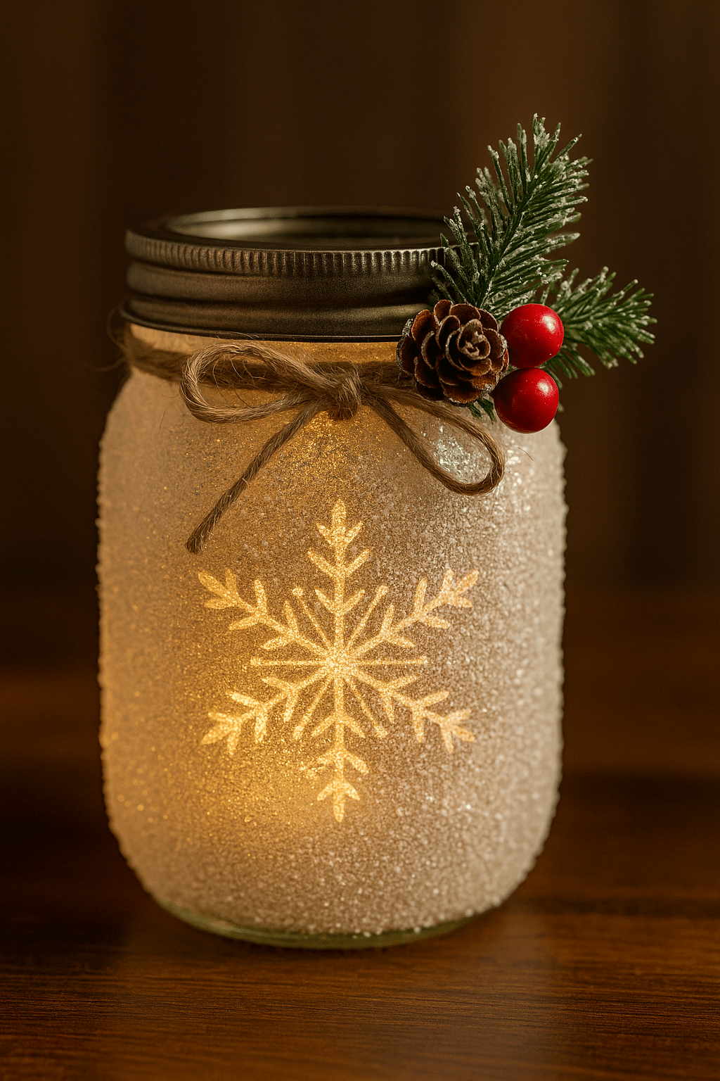 frosted mason jar glass container ideas 2