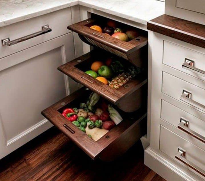 10+ Amazing Fruit And Vegetables Storage Ideas