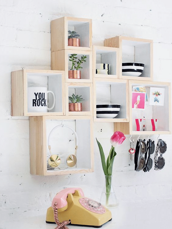 functional stylish wall shelves 14