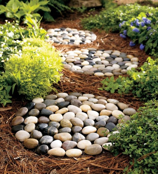 garden decor with stones 3