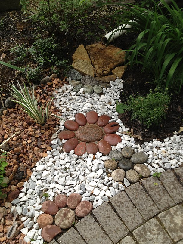 garden decor with stones 6