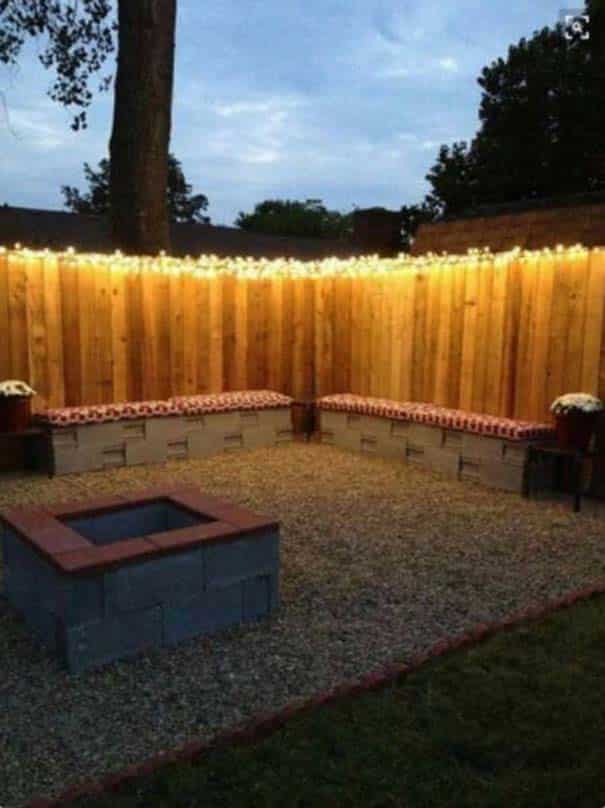 15+ Superb Garden Fence Lighting Ideas