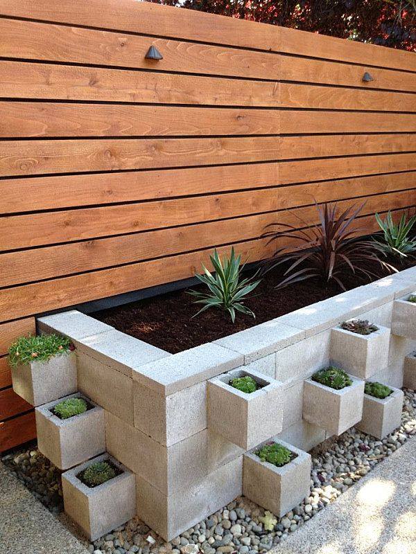 garden projects cinder blocks 6