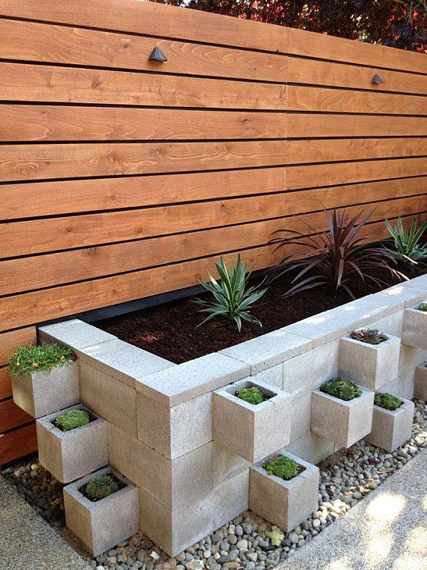 Decorative Garden Projects Using Cinder Blocks