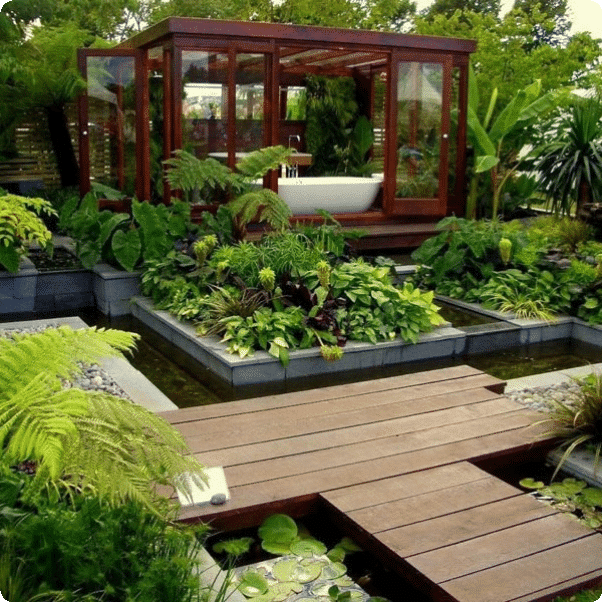 Superb Garden Retreat Designs