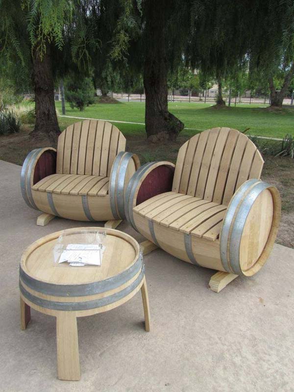 Awesome Outside Seating Ideas with Recycled Items