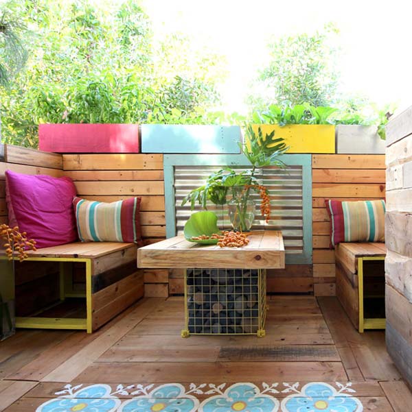 Awesome Outside Seating Ideas with Recycled Items