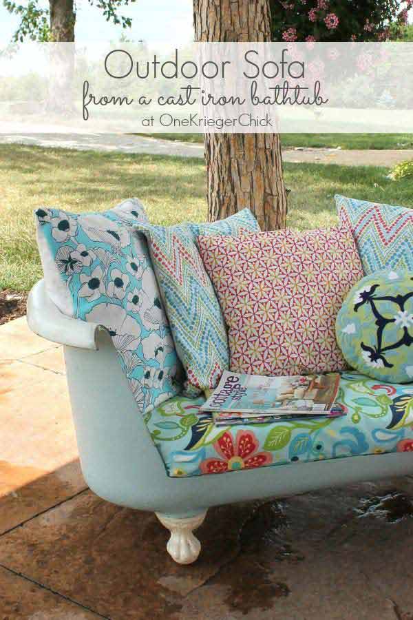 Awesome Outside Seating Ideas with Recycled Items