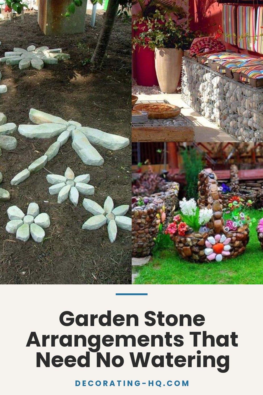 Garden Stone Arrangements That Need No Watering
